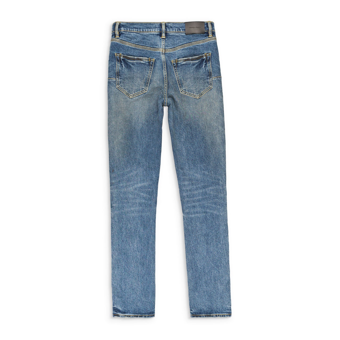 MID INDIGO AGED SKINNY JEANS