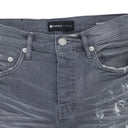 WORN KNEE SLIT GREY SKINNY JEANS