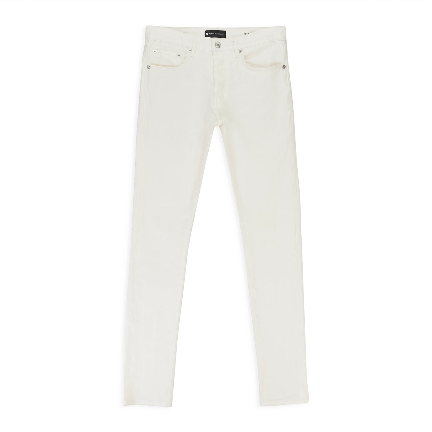 WHITE FILM MONOGRAM JACQUARD White SKINNY JEANS