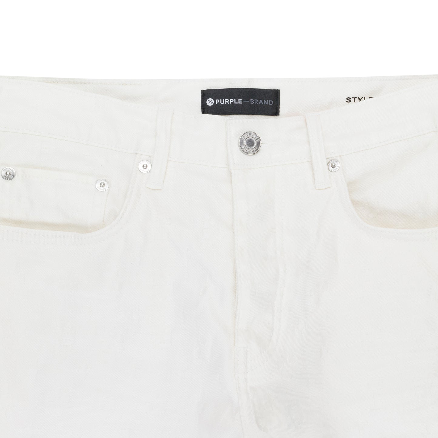 WHITE FILM MONOGRAM JACQUARD White SKINNY JEANS