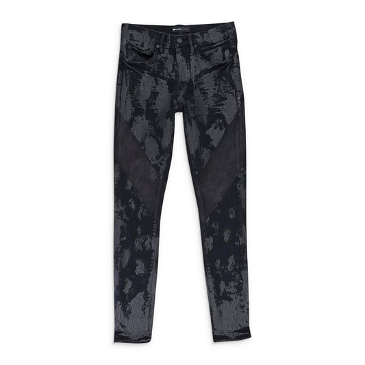 CRACKLE PAINT WITH FOIL Black SKINNY JEANS