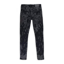 CRACKLE PAINT WITH FOIL Black SKINNY JEANS