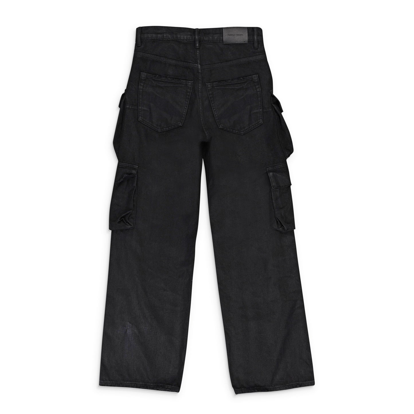 RELAXED DOUBLE CARGO BLACK SKINNY JEANS