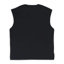 TEXTURED JERSEY SLEEVELESS TEE Black T-SHIRTS