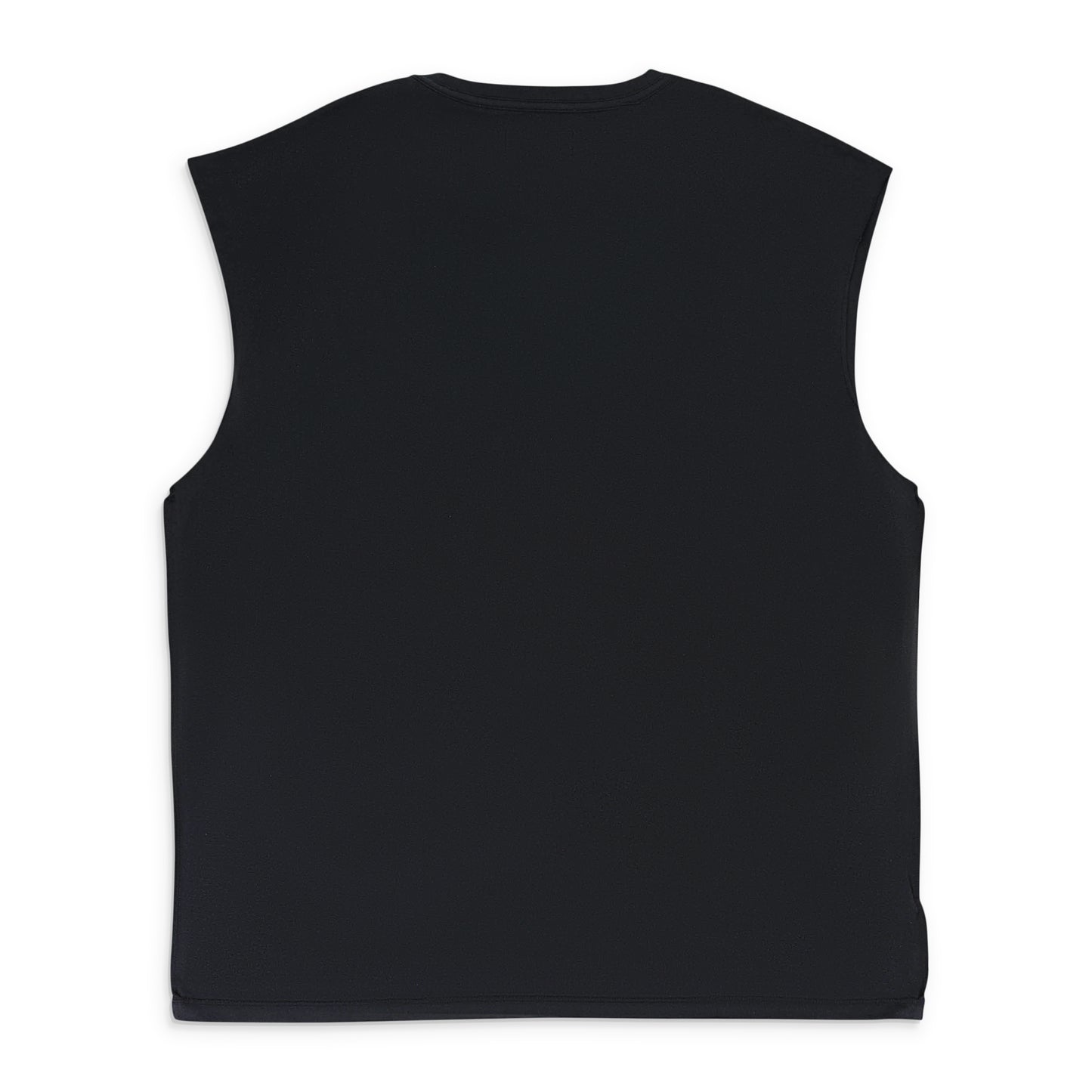 TEXTURED JERSEY SLEEVELESS TEE Black T-SHIRTS