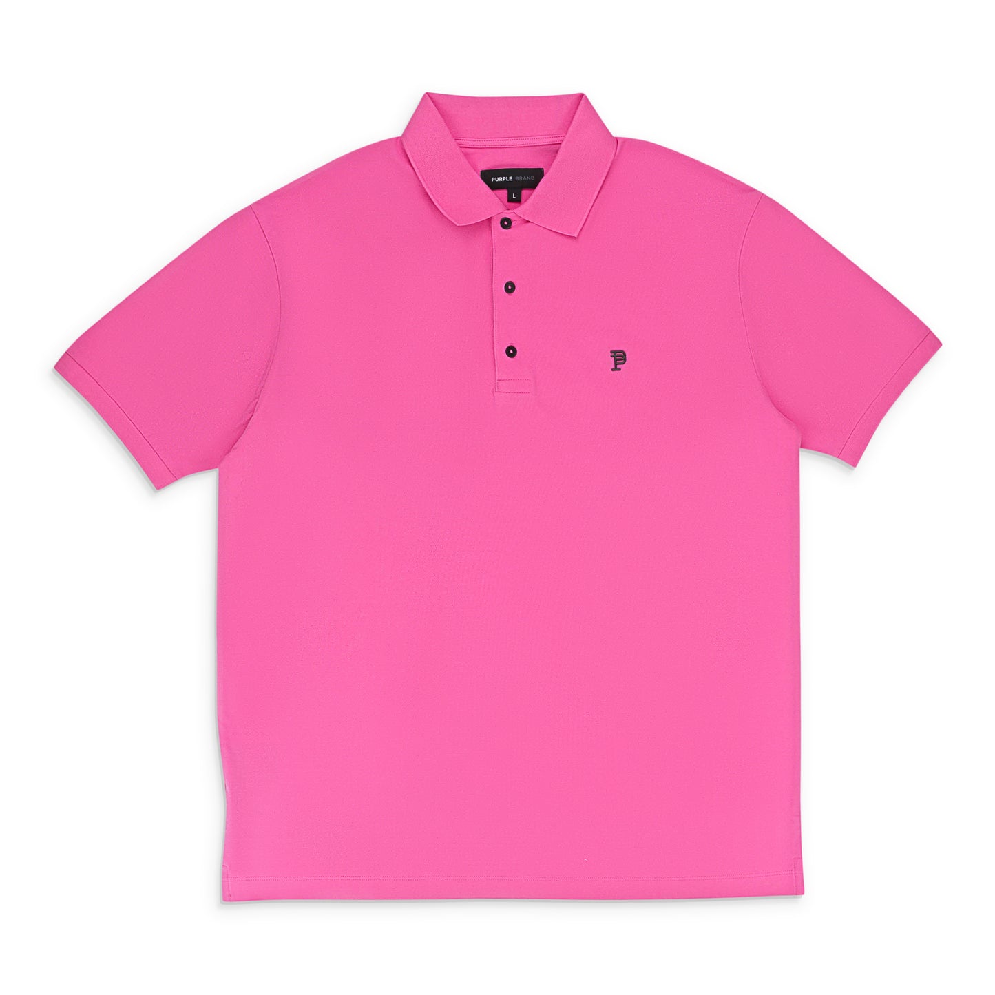 PIQUE KNIT POLO PINK POLO SHIRTS