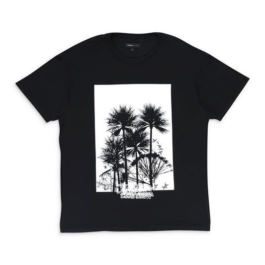 TEXTURED INSIDE OUT TEE BLACK T-SHIRTS