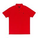 PIQUE KNIT POLO RED POLO SHIRTS