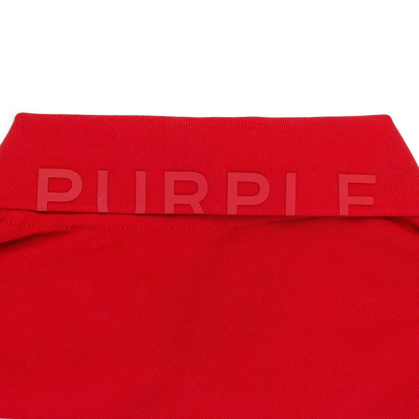 PIQUE KNIT POLO RED POLO SHIRTS