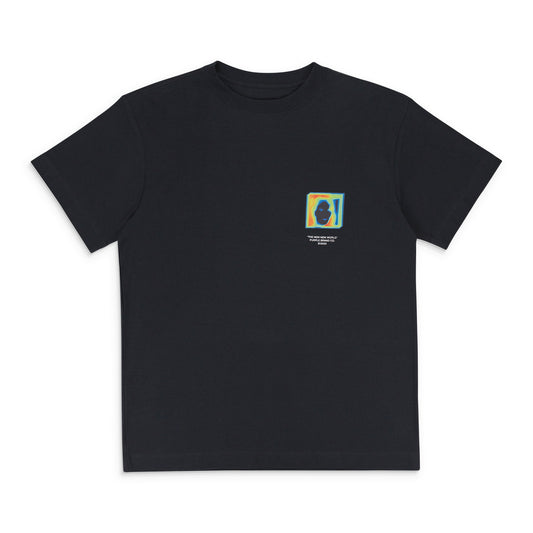 TEXTURED JERSEY SHORT SLEEVE TEE Black T-SHIRTS