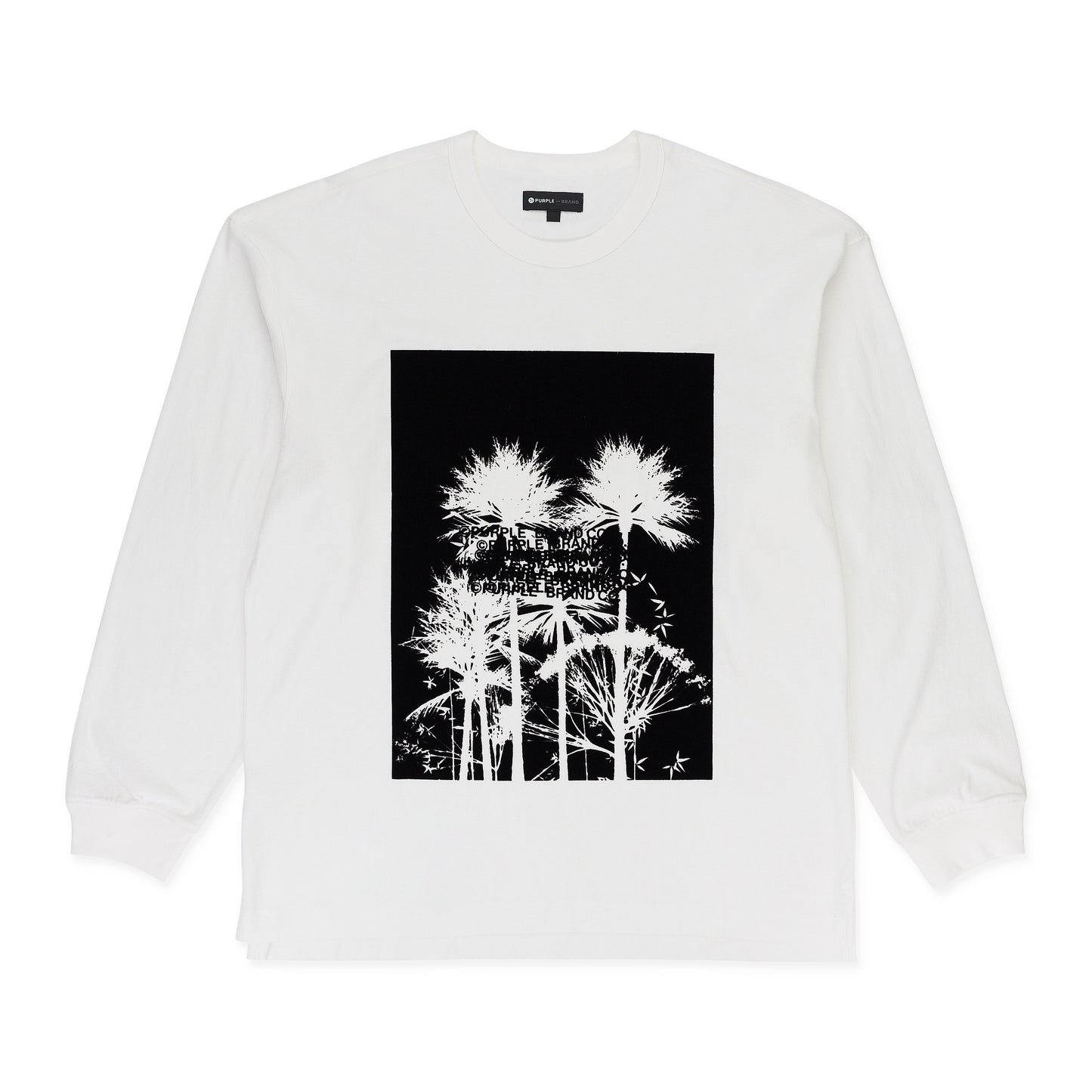 TEXTURED JERSEY LS TEE White T-SHIRTS