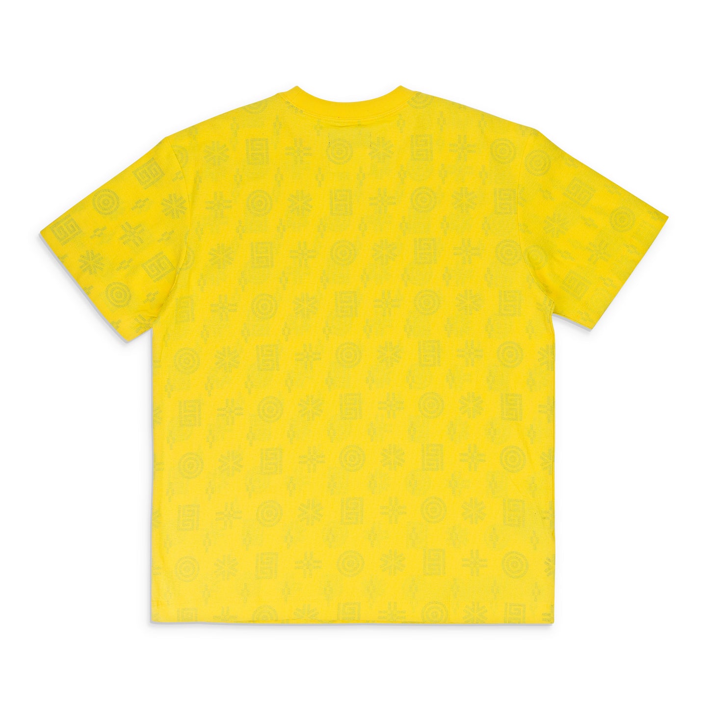 TEXTURED JERSEY SS TEE - MONOGRAM CYBER YELLOW 0 T-SHIRTS