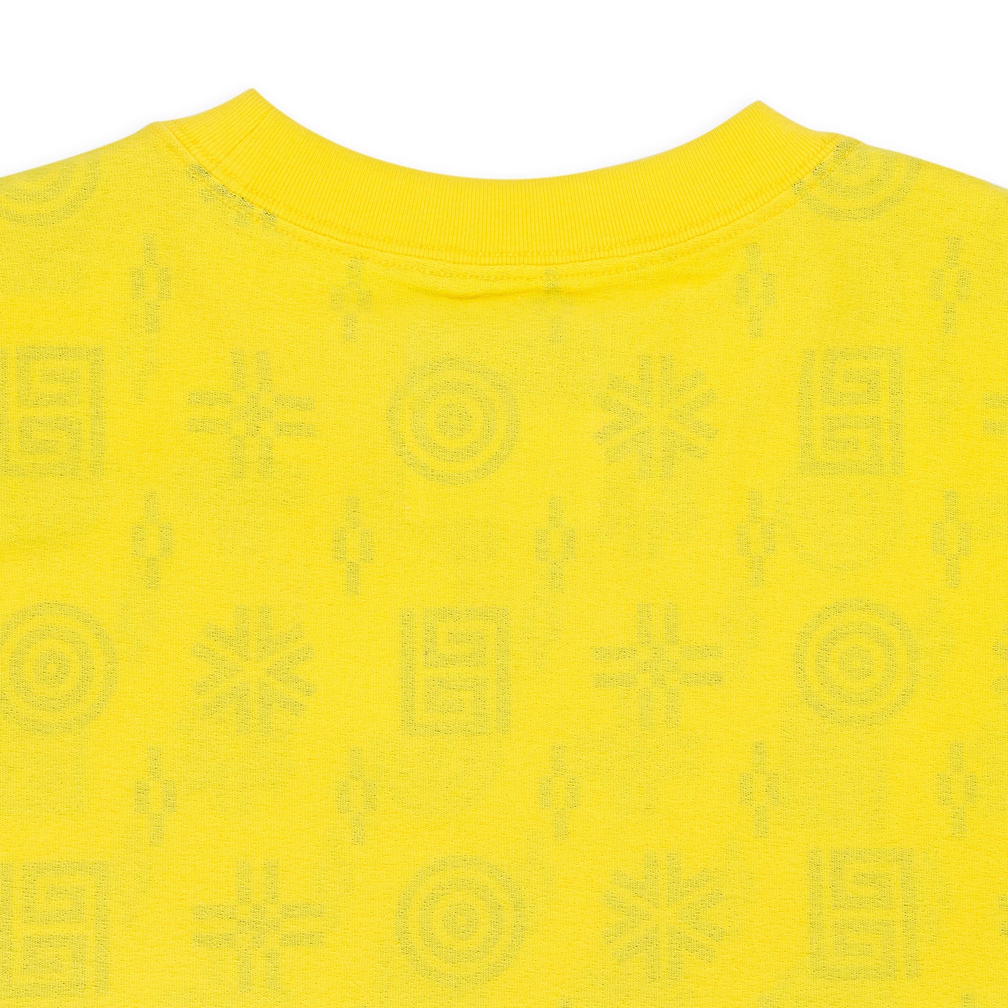 TEXTURED JERSEY SS TEE - MONOGRAM CYBER YELLOW 0 T-SHIRTS