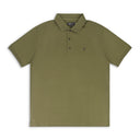 PIQUE KNIT POLO GREEN POLO SHIRTS