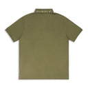 PIQUE KNIT POLO GREEN POLO SHIRTS