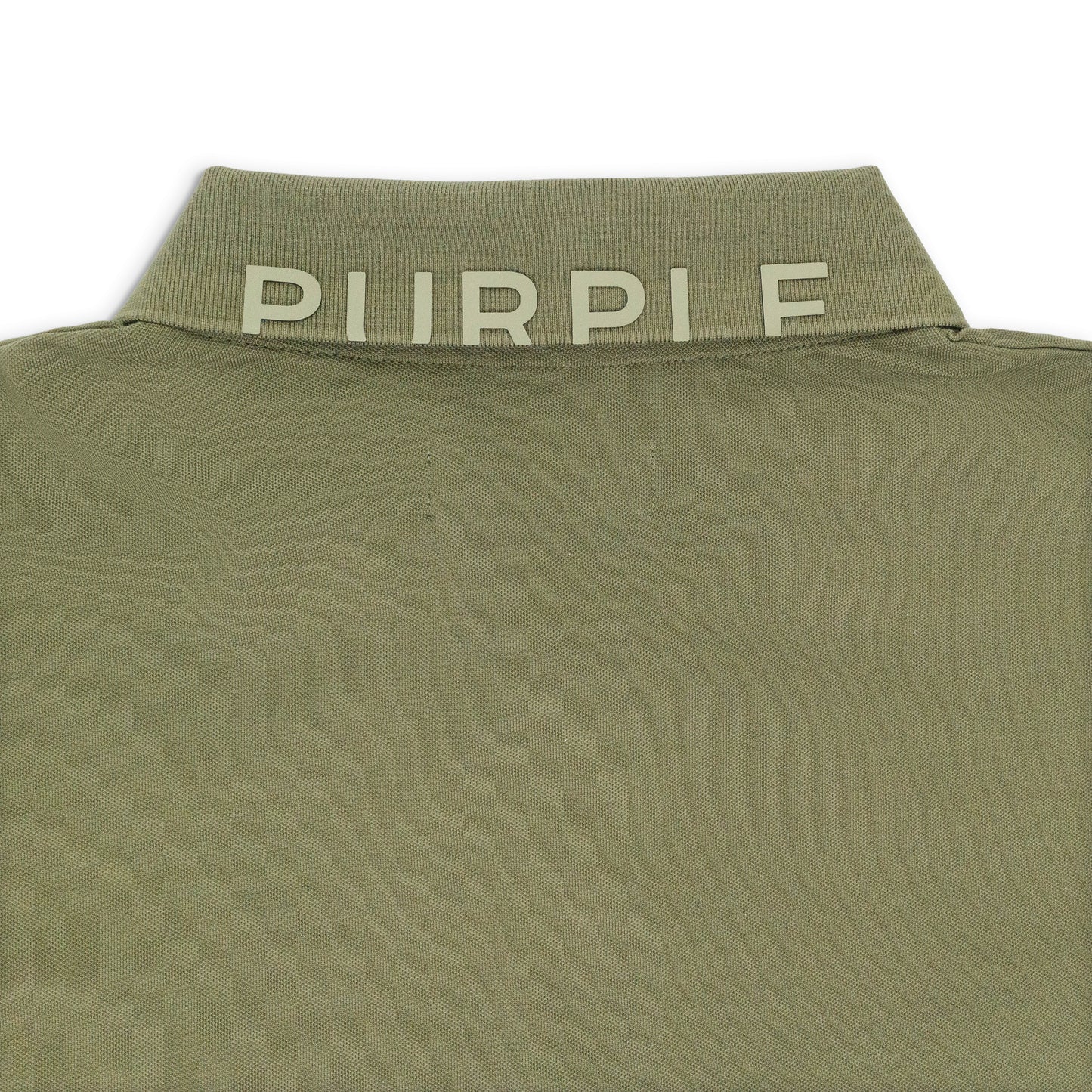 PIQUE KNIT POLO GREEN POLO SHIRTS