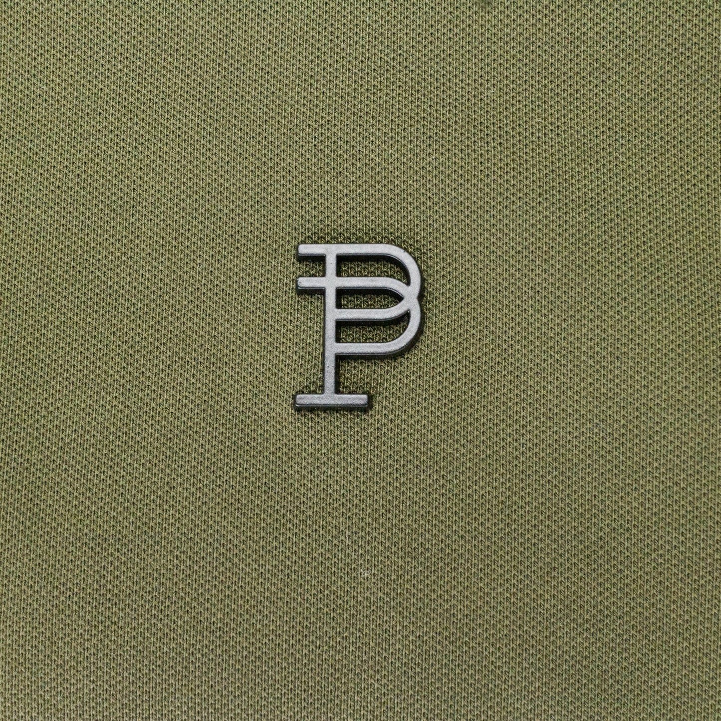 PIQUE KNIT POLO GREEN POLO SHIRTS