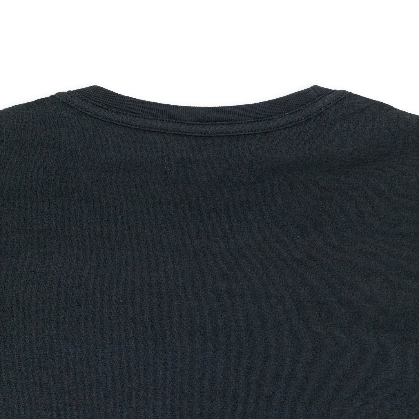 TEXTURED INSIDE OUT TEE BLACK T-SHIRTS