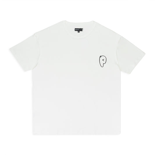 TEXTURED JERSEY INSIDE OUT TEE WHITE T-SHIRTS