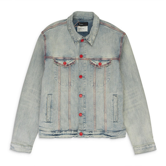 LIGHT RED POP TRUCKER Indigo DENIM JACKETS