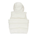 NYLON  WHITE PUFFER VEST