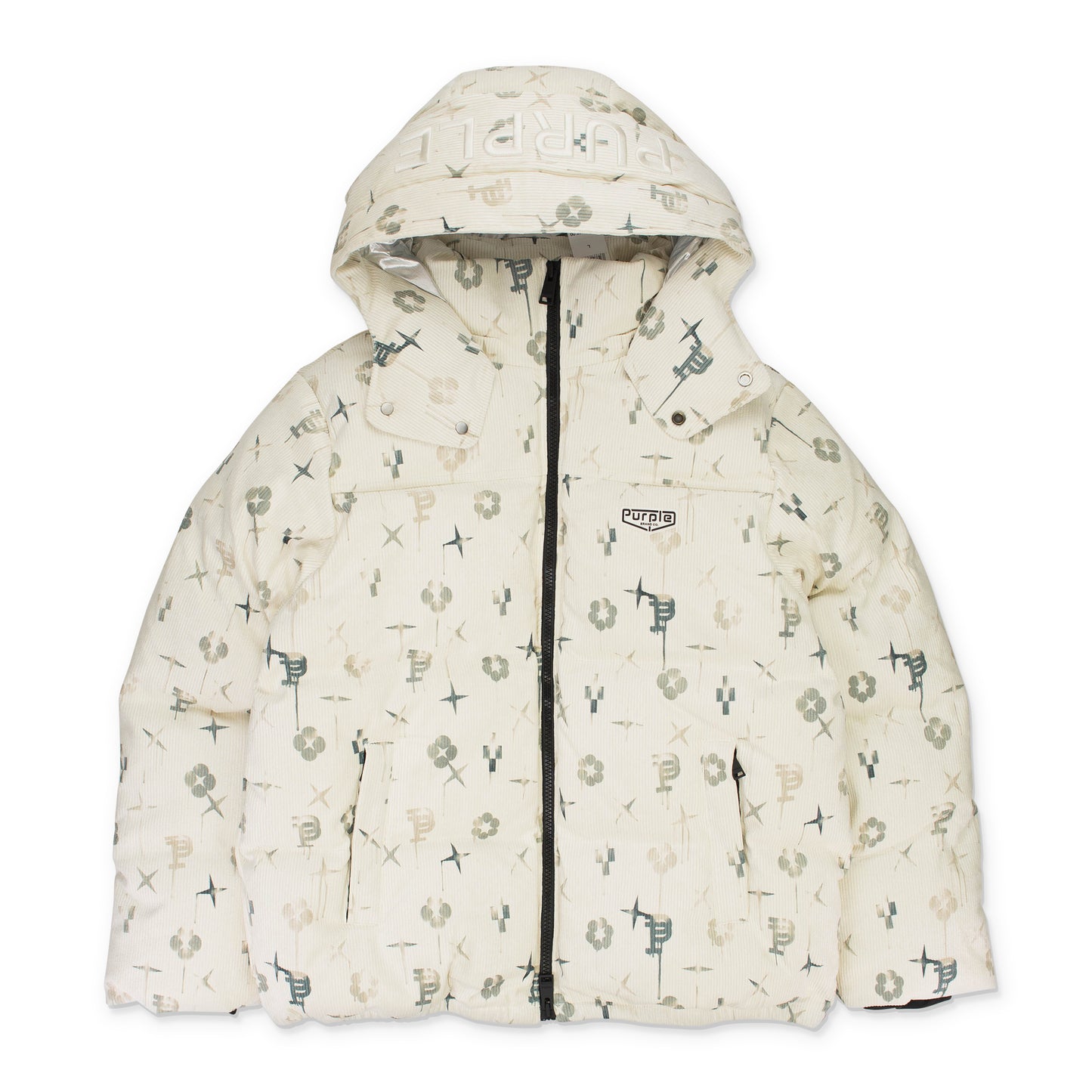 PRINTE CORDUROY PUFFER JKT AOP DOWN & PUFFER JACKETS