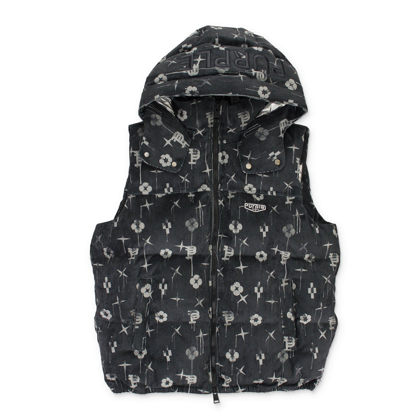 PRINTED CORDUROY AOP DOWN & PUFFER JACKETS