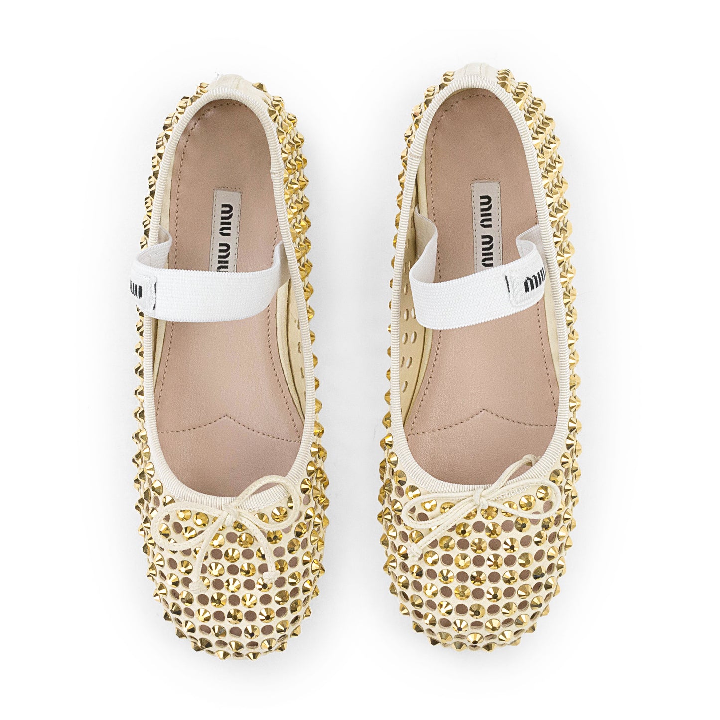 CRYSTAL LOGO FLATS GOLD FLATS