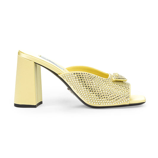 CRYSTAL LOGO PUMP YELLOW PUMPS