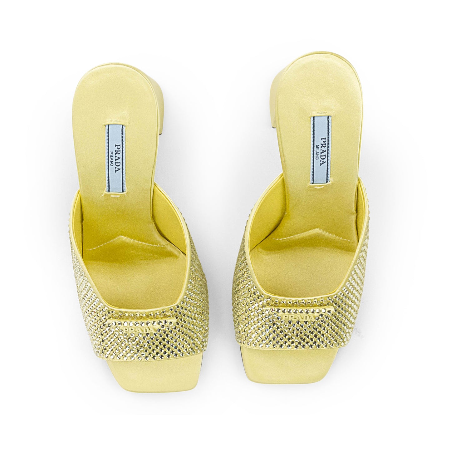 CRYSTAL LOGO PUMP YELLOW PUMPS