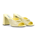 CRYSTAL LOGO PUMP YELLOW PUMPS