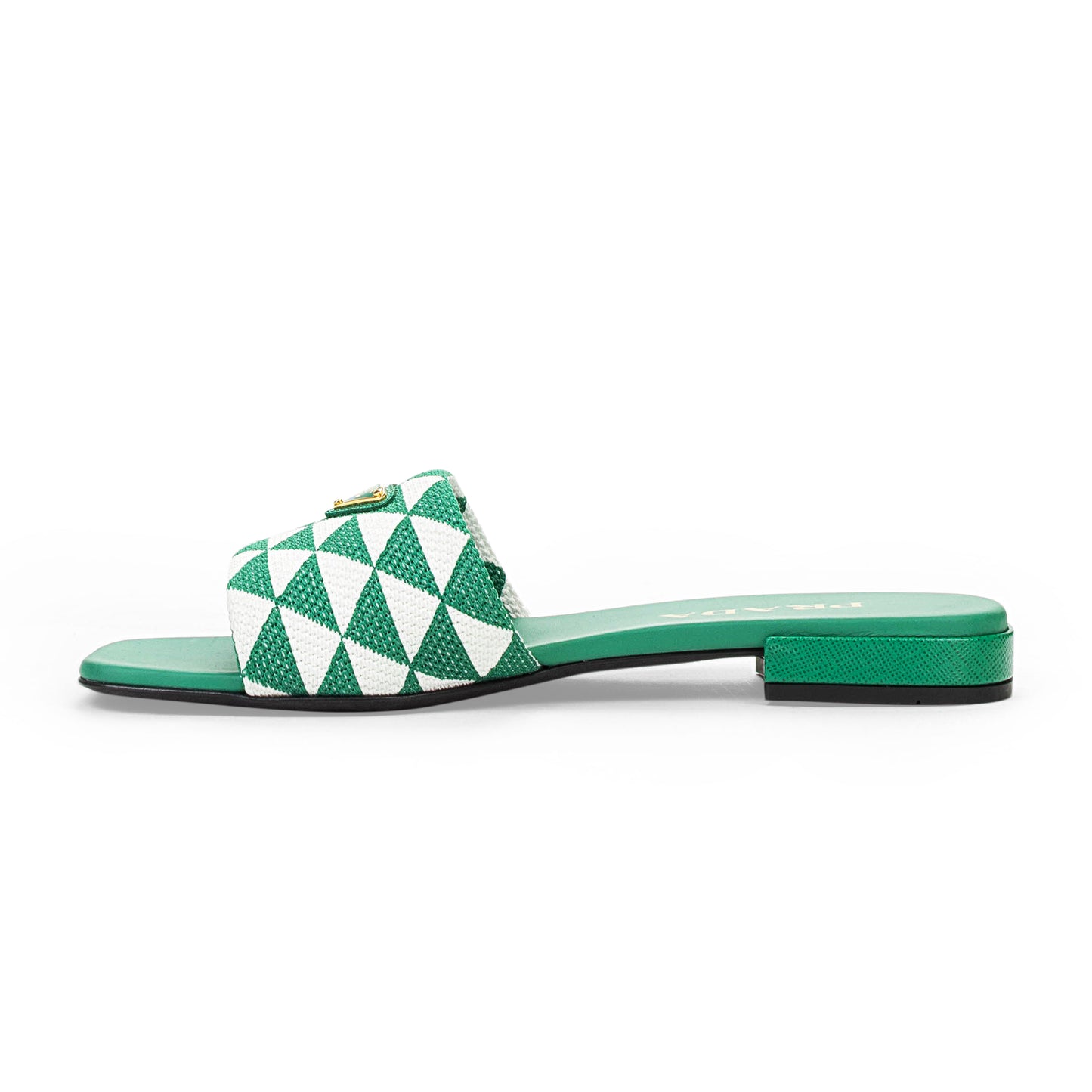 LOGO SANDALS GREEN/WHITE SANDALS