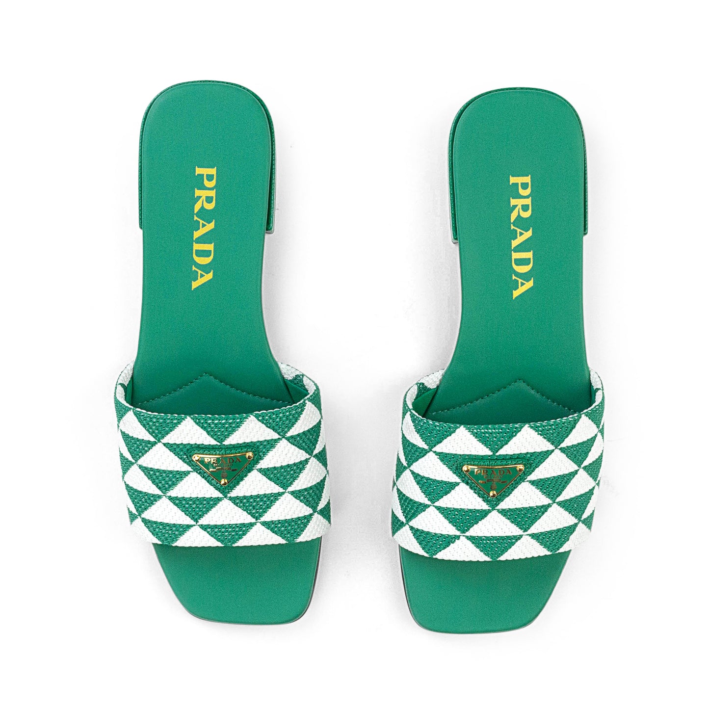 LOGO SANDALS GREEN/WHITE SANDALS