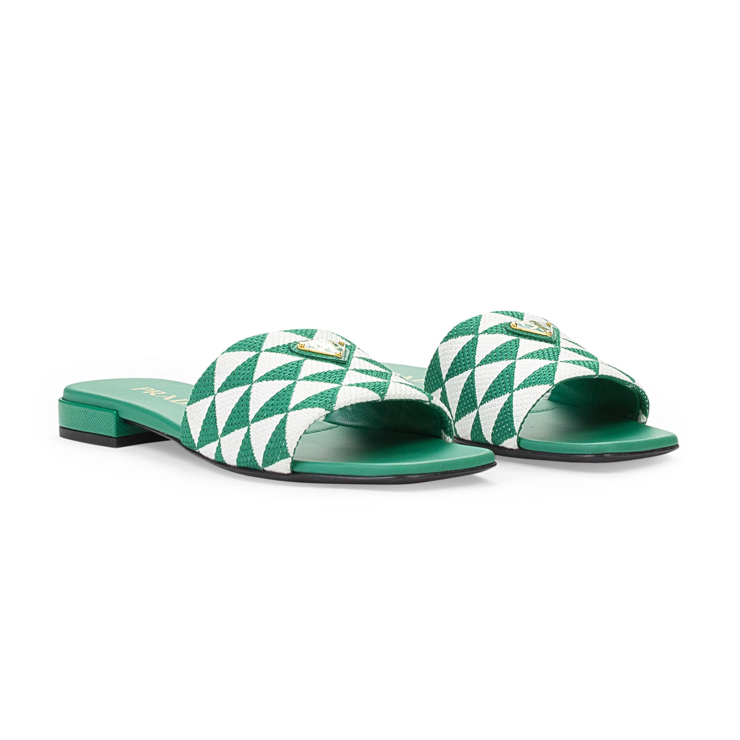 LOGO SANDALS GREEN/WHITE SANDALS