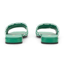 LOGO SANDALS GREEN/WHITE SANDALS