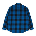 PLAID FLANNEL LS SHIRT BLUE CASUAL BUTTON-DOWN SHIRTS