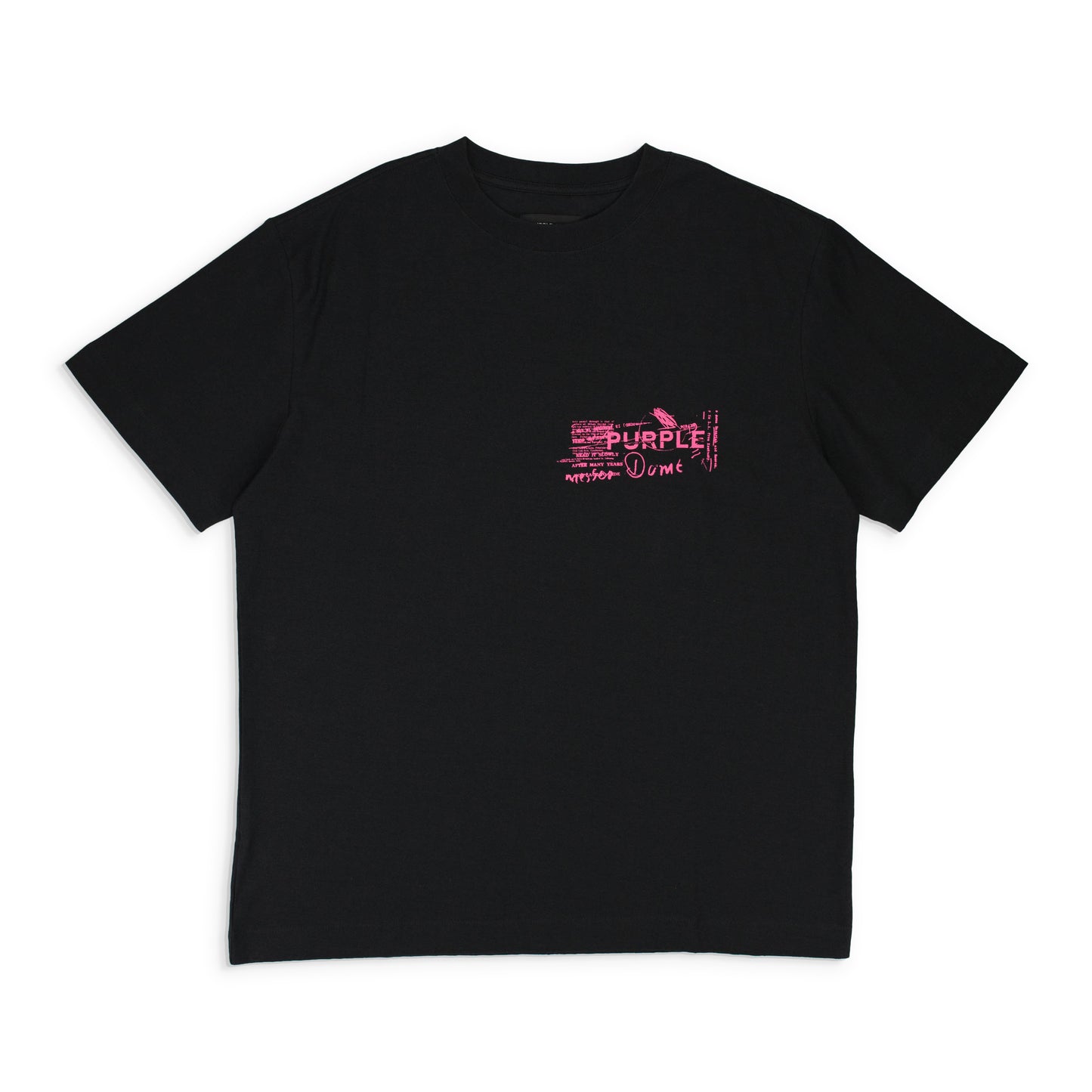 TEXTURED JERSEY SS TEE BLACK T-SHIRTS