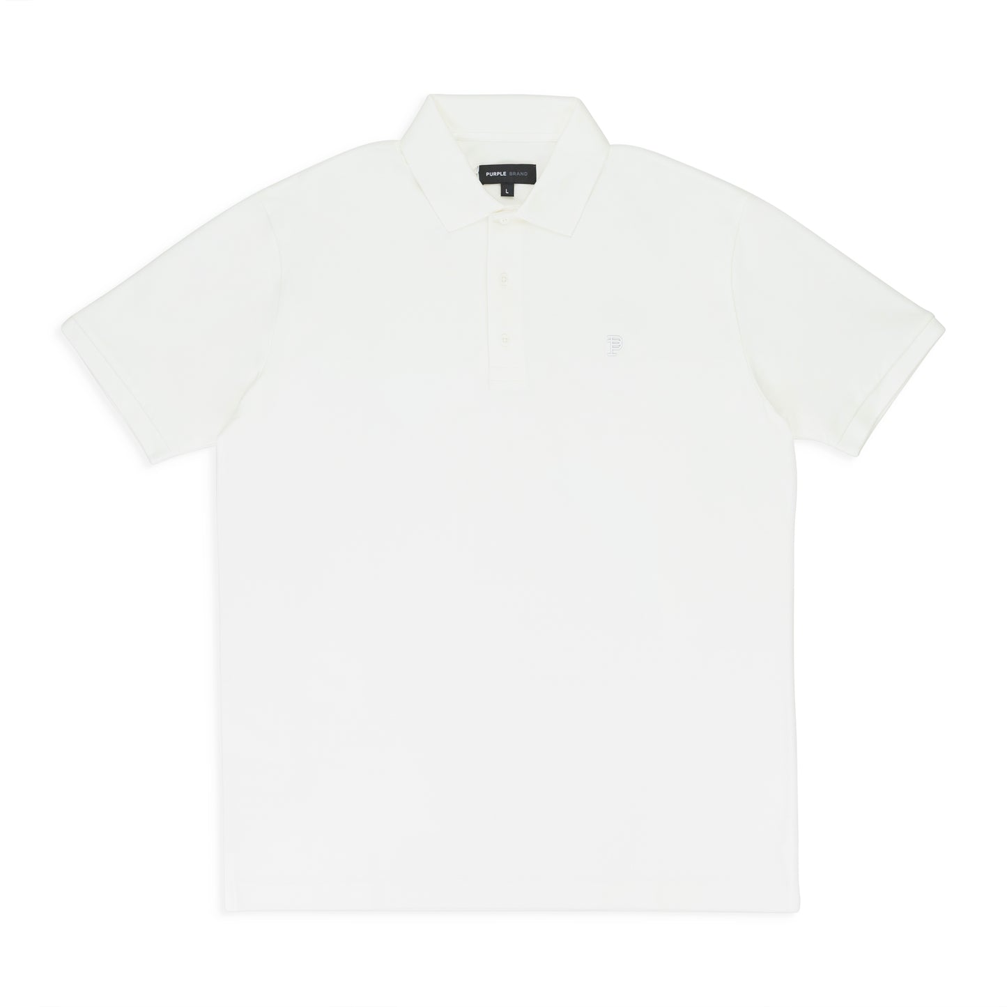 PIQUE KNIT POLO OFF WHITE POLO SHIRTS