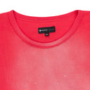 TEXTU JERSEY SLEEVELESS TEE RED T-SHIRTS