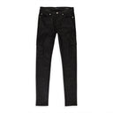 TAR COATED CARGO Black SKINNY JEANS