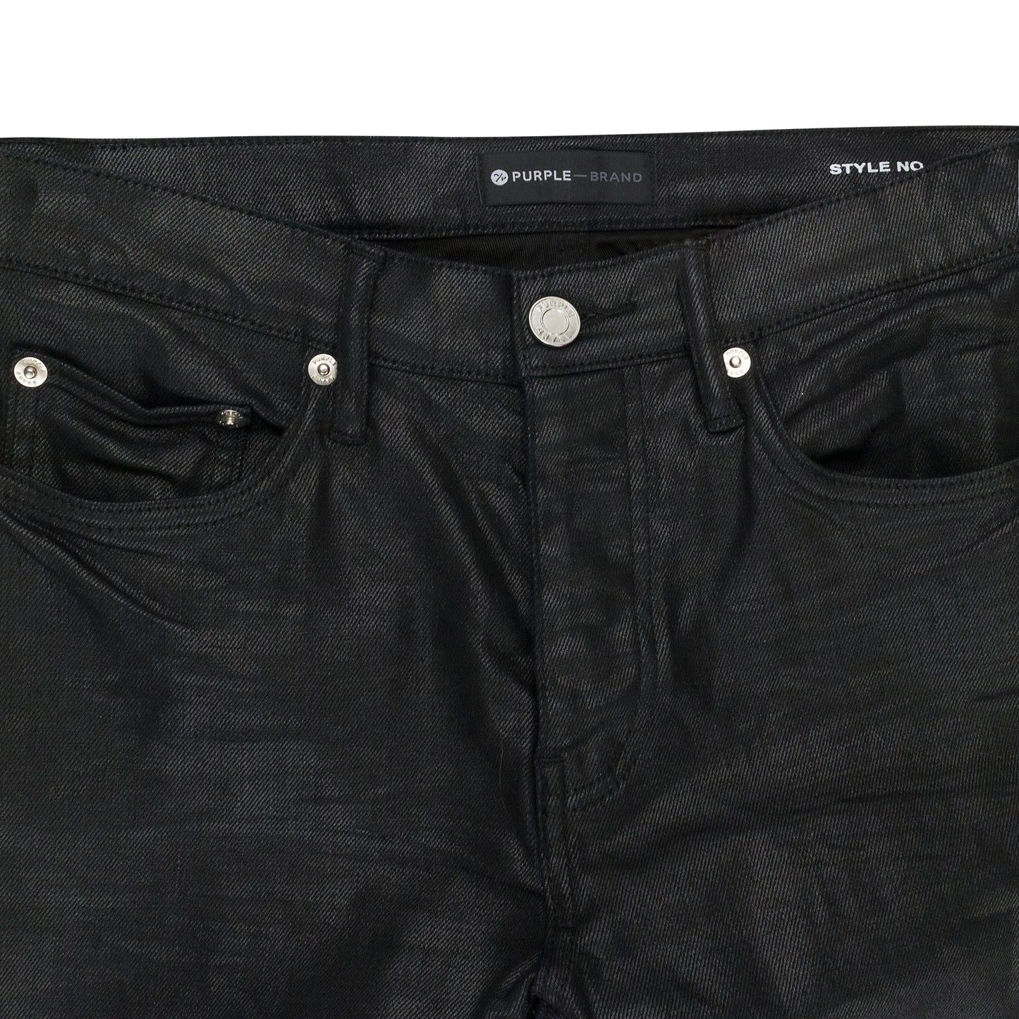 TAR COATED CARGO Black SKINNY JEANS