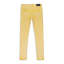 JACQUARD MONOGRAM GOLD SKINNY JEANS