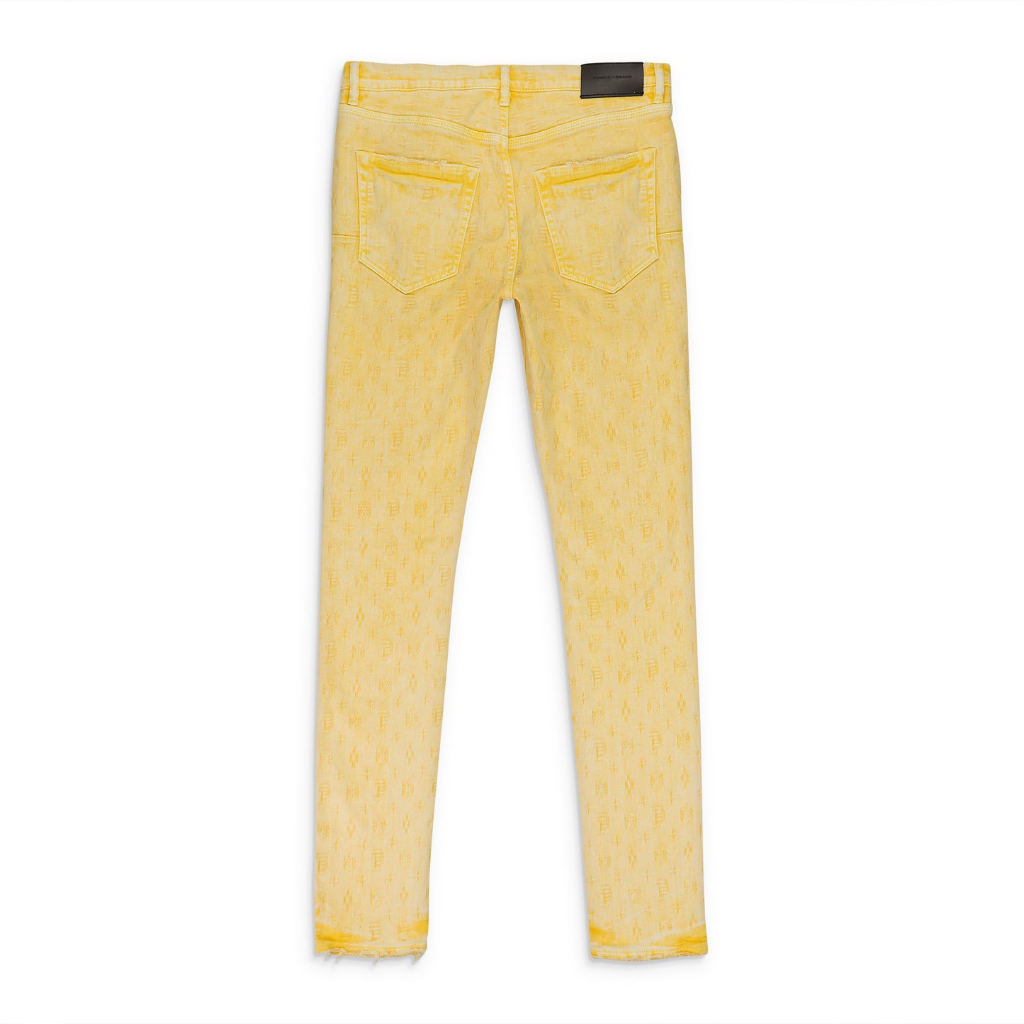 JACQUARD MONOGRAM GOLD SKINNY JEANS