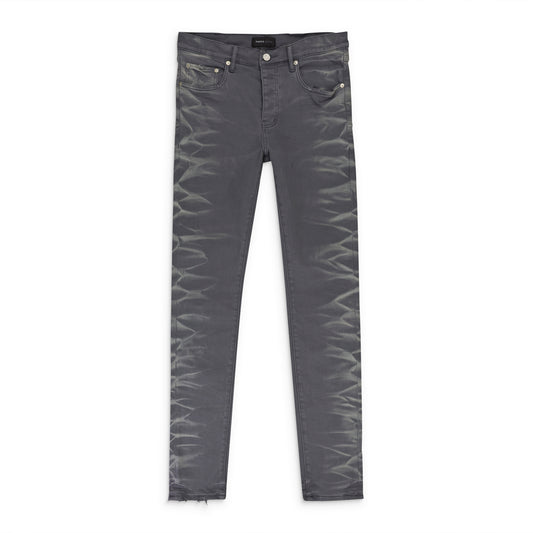 FADED SIDE SEAM CHARCOAL SKINNY JEANS