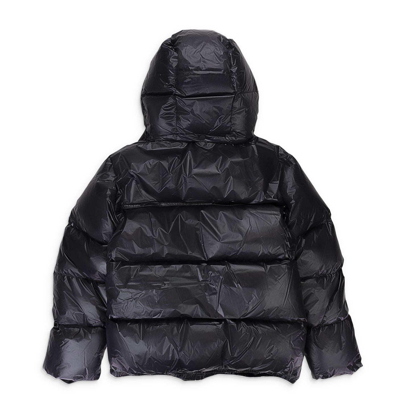 NYLON DOWN BLACK PUFFER JACKETS