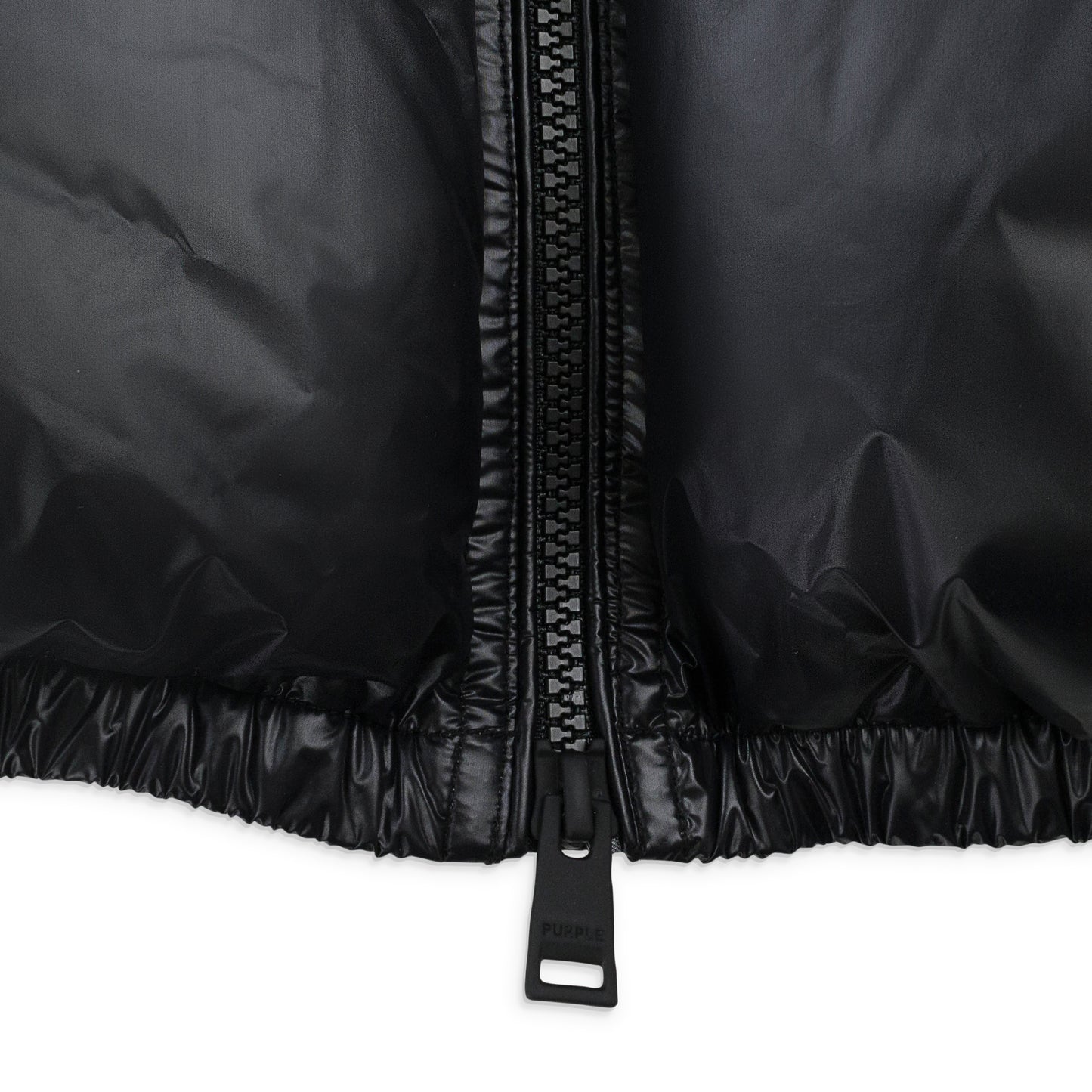 NYLON DOWN BLACK PUFFER JACKETS