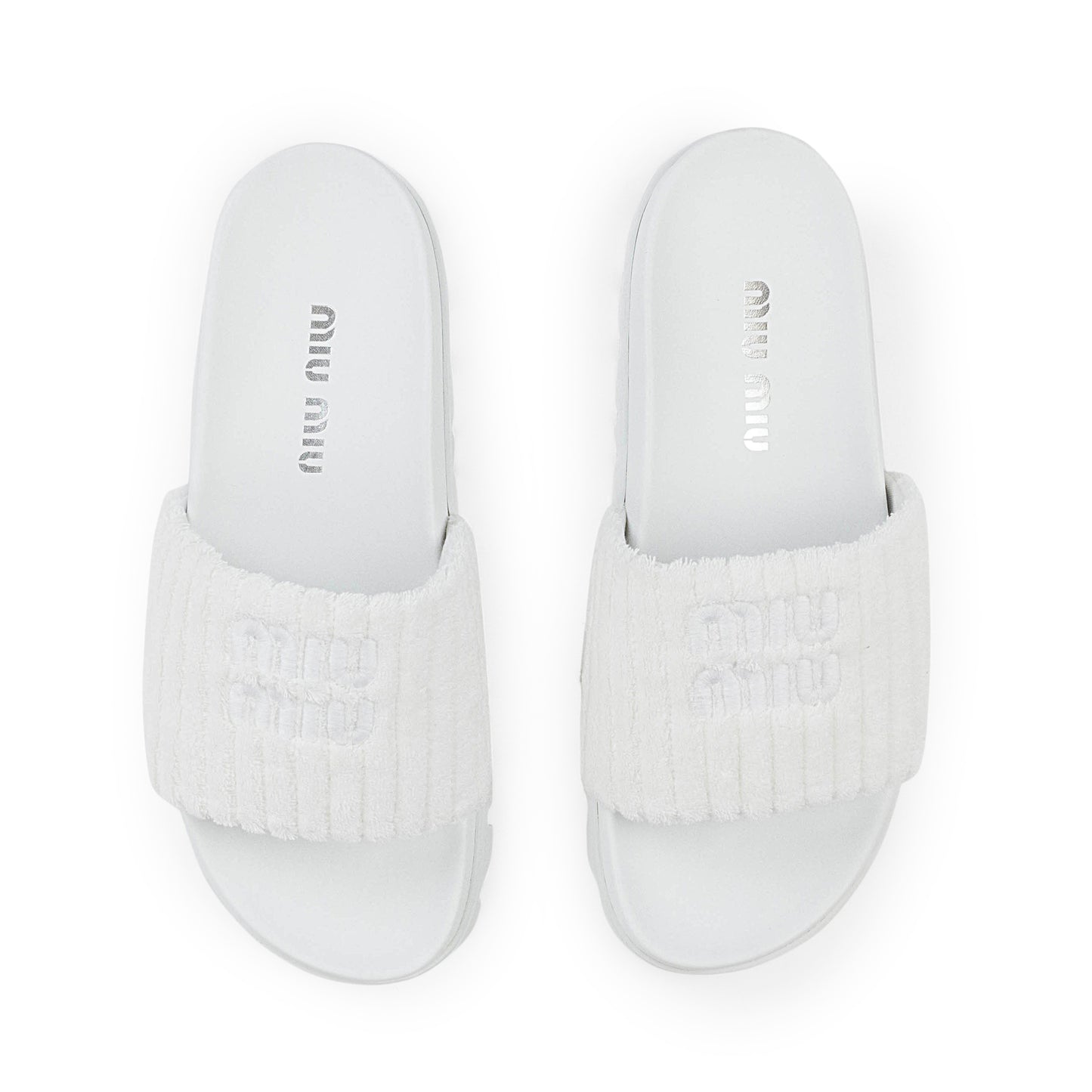 LOGO POOL SANDALS WHITE SANDALS