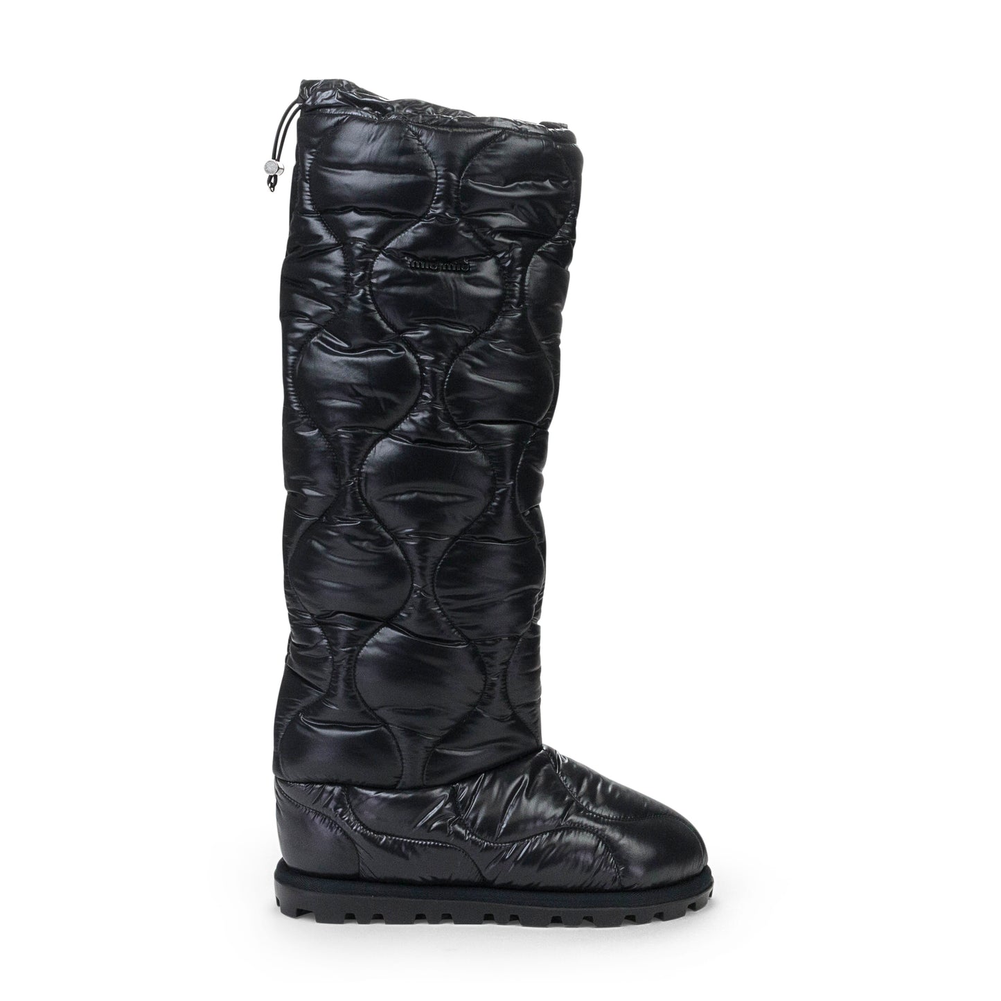 COMBAT LOGO TALL BOOTS BLACK ANKLE BOOTS