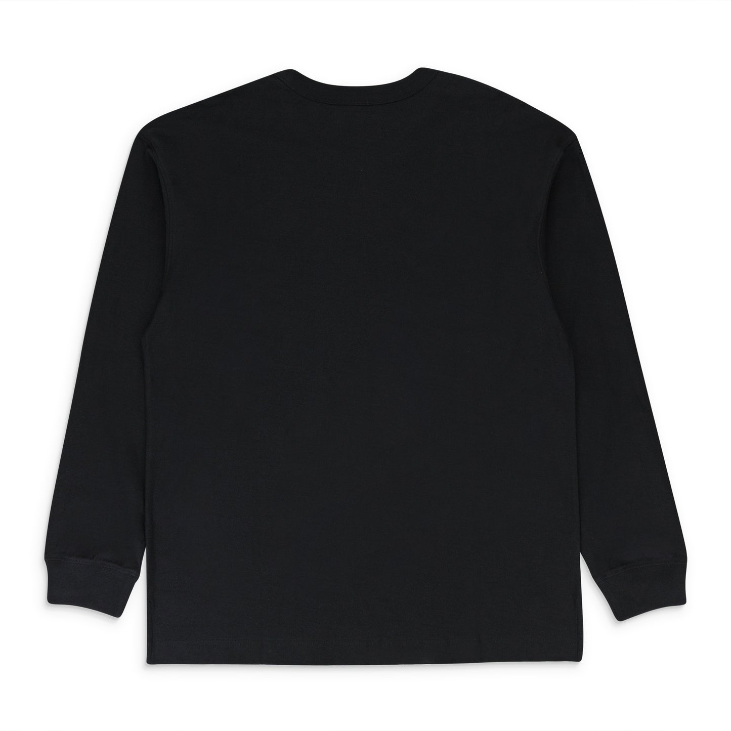 TEXTURED JERSEY LS TEE BLACK T-SHIRTS