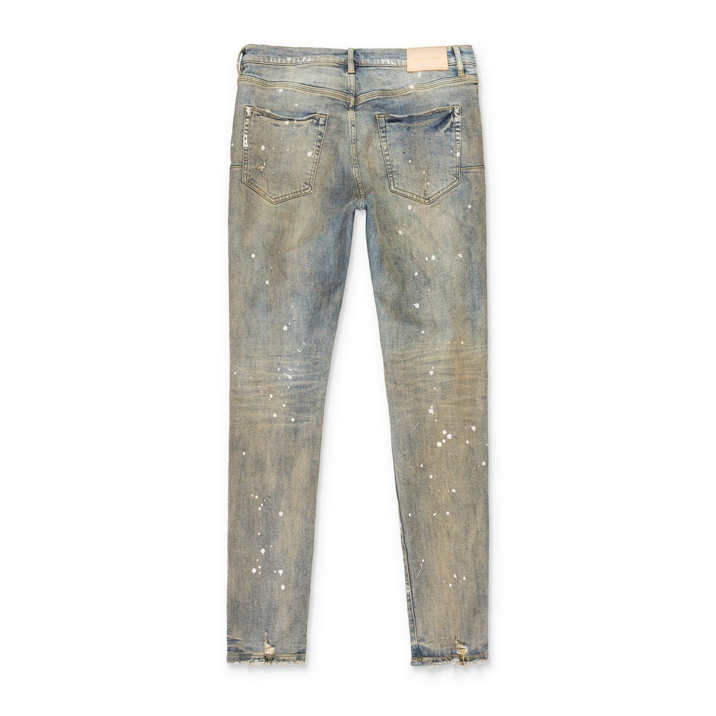 LT PAINT GREY COATED Indigo SKINNY JEANS